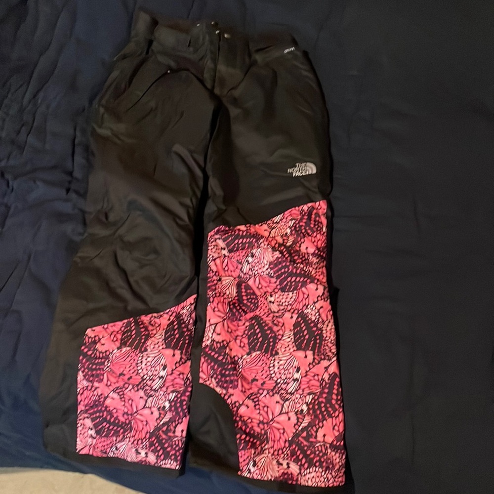 Girls north face easy crow, snow pant medium